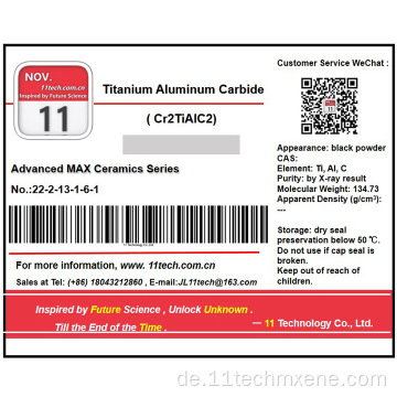 Max Phase Materials CR2TIALC2 Schwarzpulver